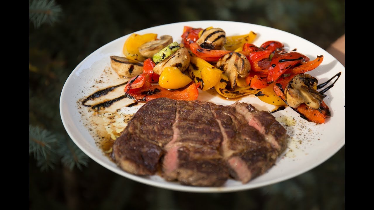 Готовим на гриле O-GRILL. Выпуск #1. Стейк и овощи-гриль