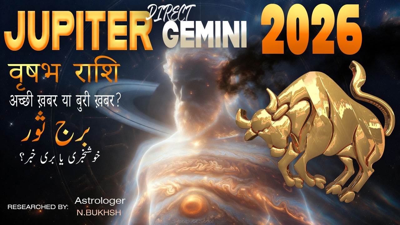 Jupiter Turning Direct in Gemini 2026 – Taurus (Vrishabh Rashi) Wealth, Speech & Family Karma