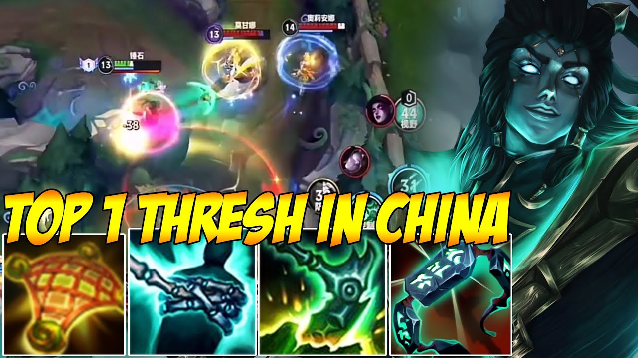 TOP 1 THRESH IN CHINA WILD RIFT - THE MOST ANNOYING THRESH!!