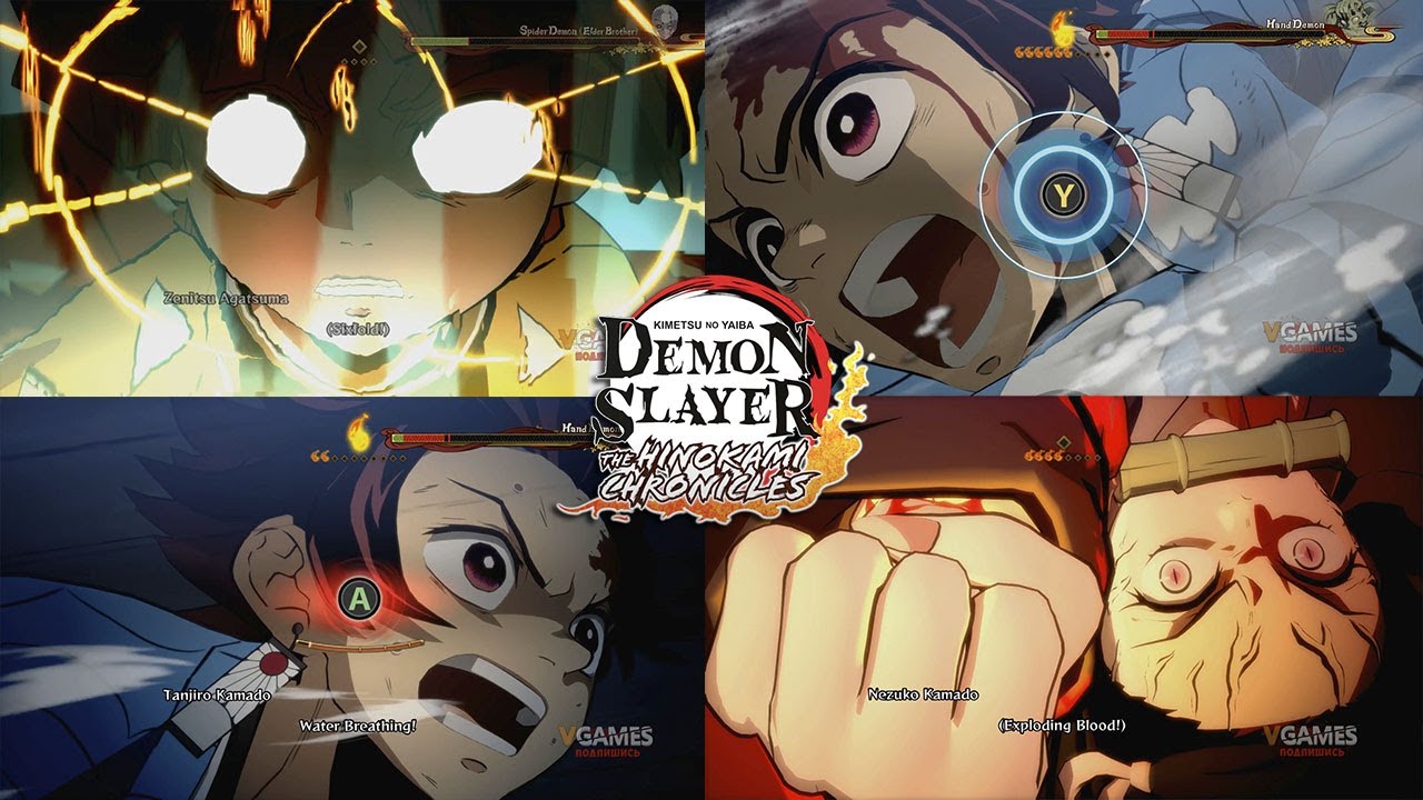 All QTE Scenes (All Bosses)  - Demon Slayer -Kimetsu no Yaiba- The Hinokami Chronicles