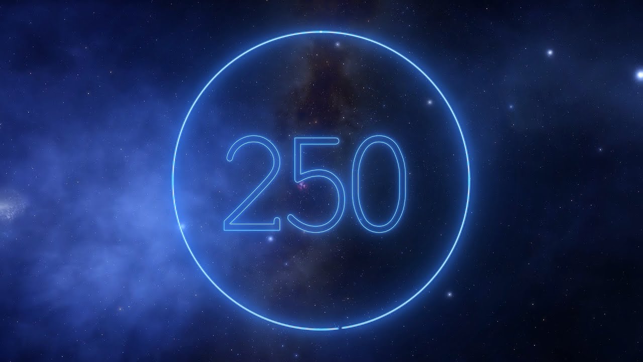 Неоновый таймер 250 секунд (обратный отсчет)