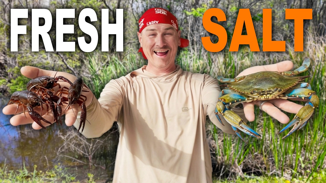 Catching Crabs and Crawfish on the SAME Day ( Louisiana Catch and Cook )