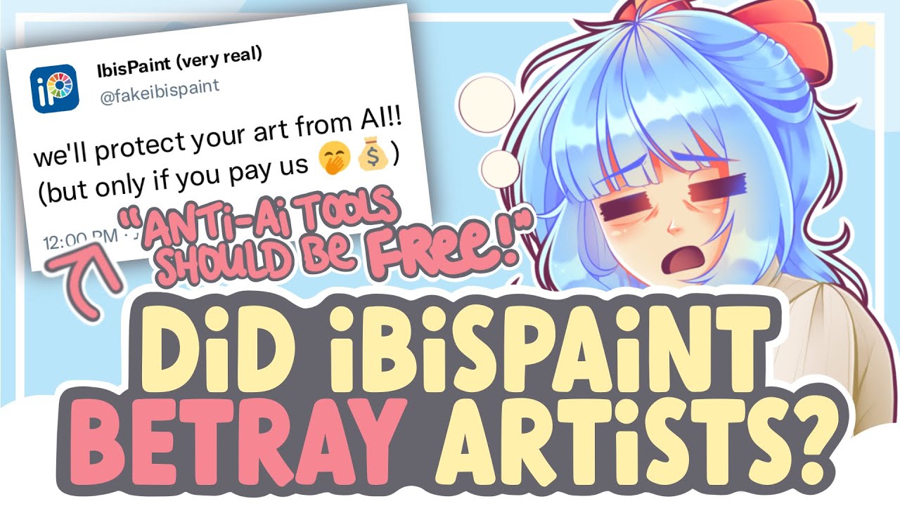 Artists are MAD - IbisPaint PAYWALLS Anti-AI Tool || SPEEDPAINT + COMMENTARY