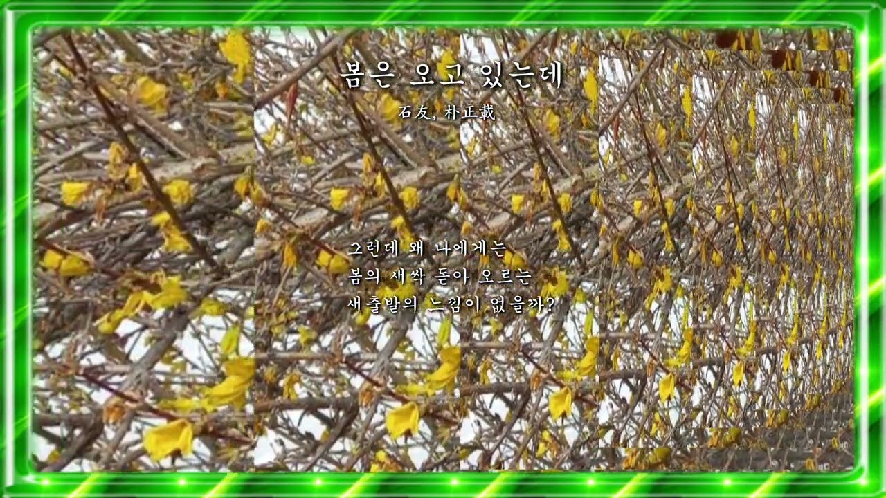 봄은 오고 있는데