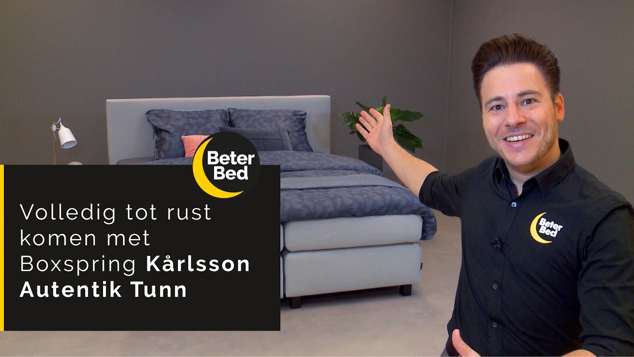 Volledig tot rust komen? Boxspring K&aring;rlsson Autentik Tunn gaat je helpen | Beter Bed