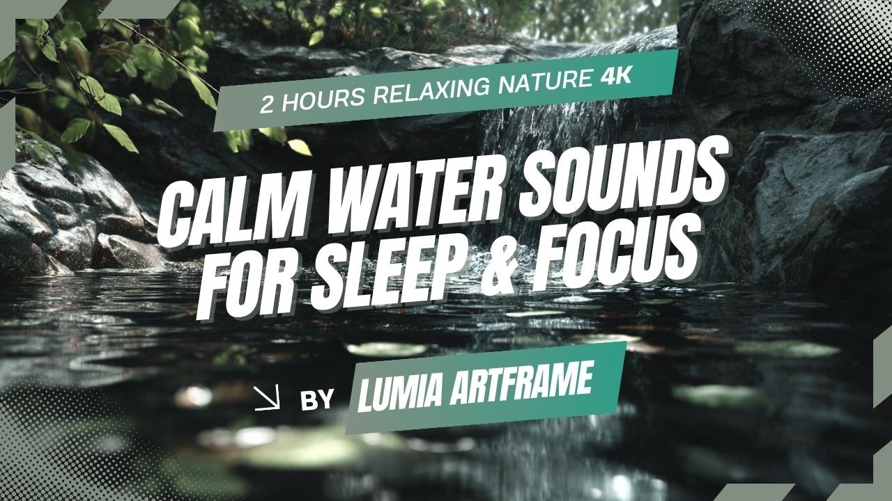 Tropical Waterfall Stream 🌊 2 Hours Relaxing Nature 4K | Calm Water Sounds for Sleep & Focus