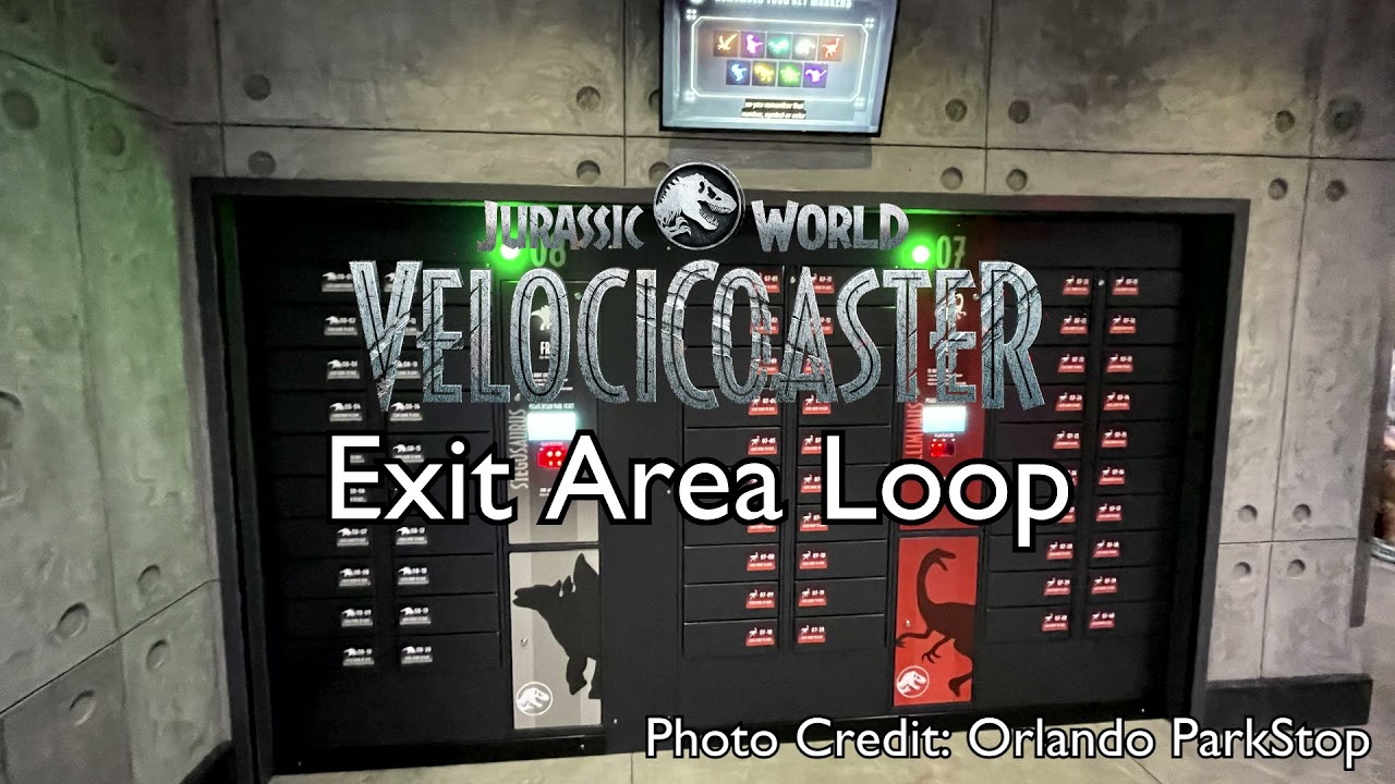 Jurassic World: VelociCoaster - Exit Area Loop