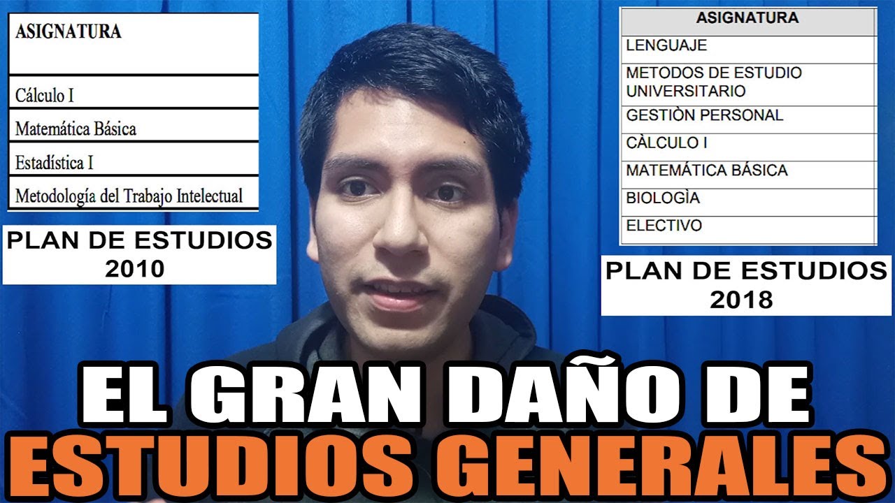 El grave daño de los ESTUDIOS GENERALES a los estudiantes