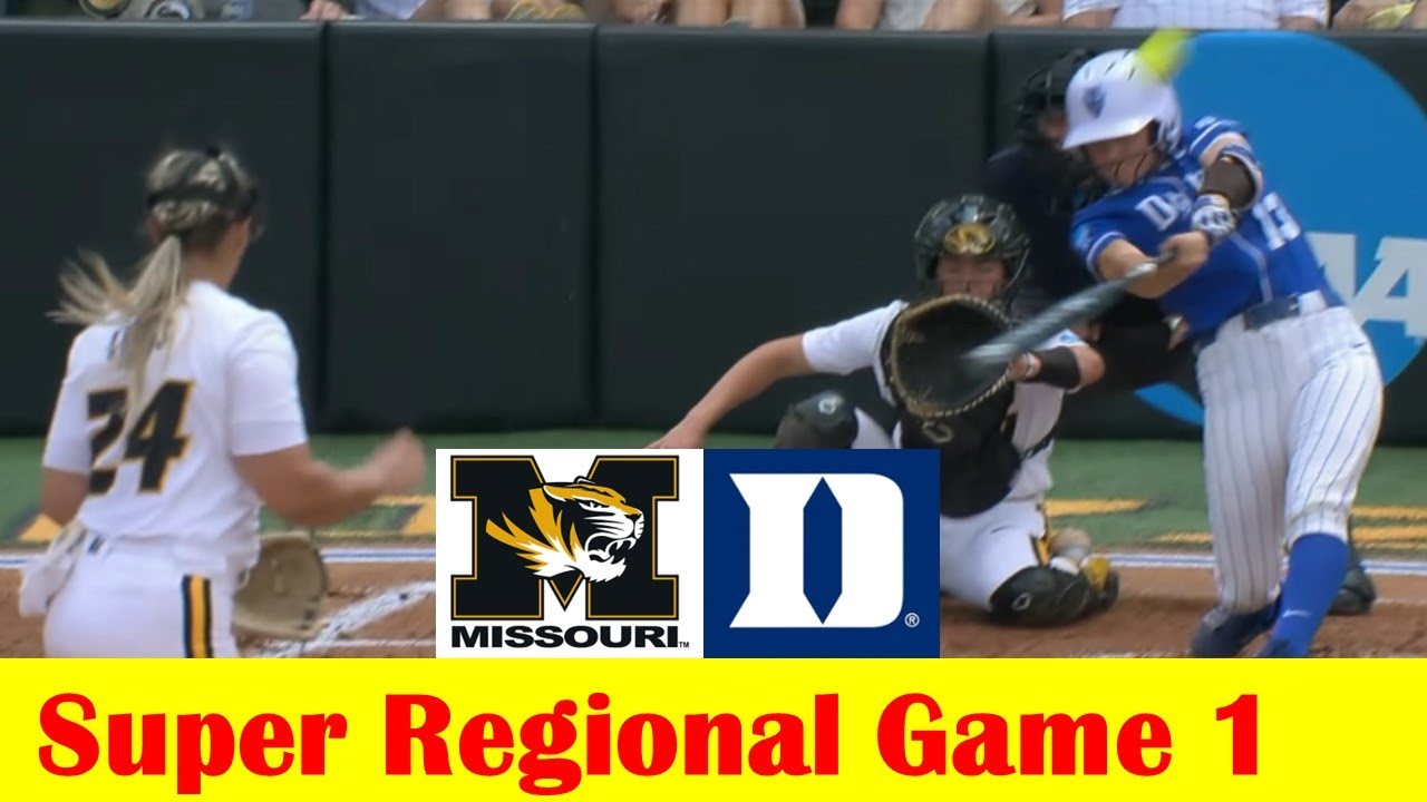 #10 Duke vs #7 Missouri Softball Highlights, 2024 NCAA Super Regional Game 1