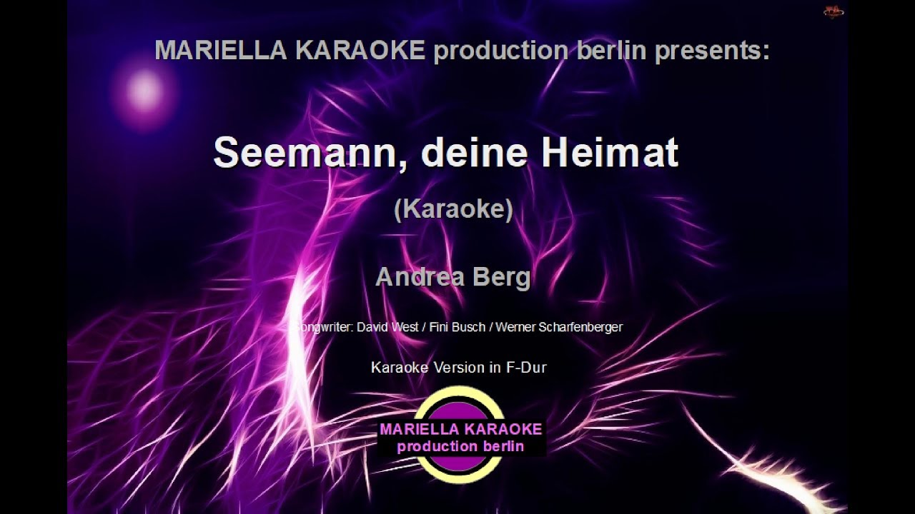 Andrea Berg   Seemann lass das Träumen (Karaoke Version)