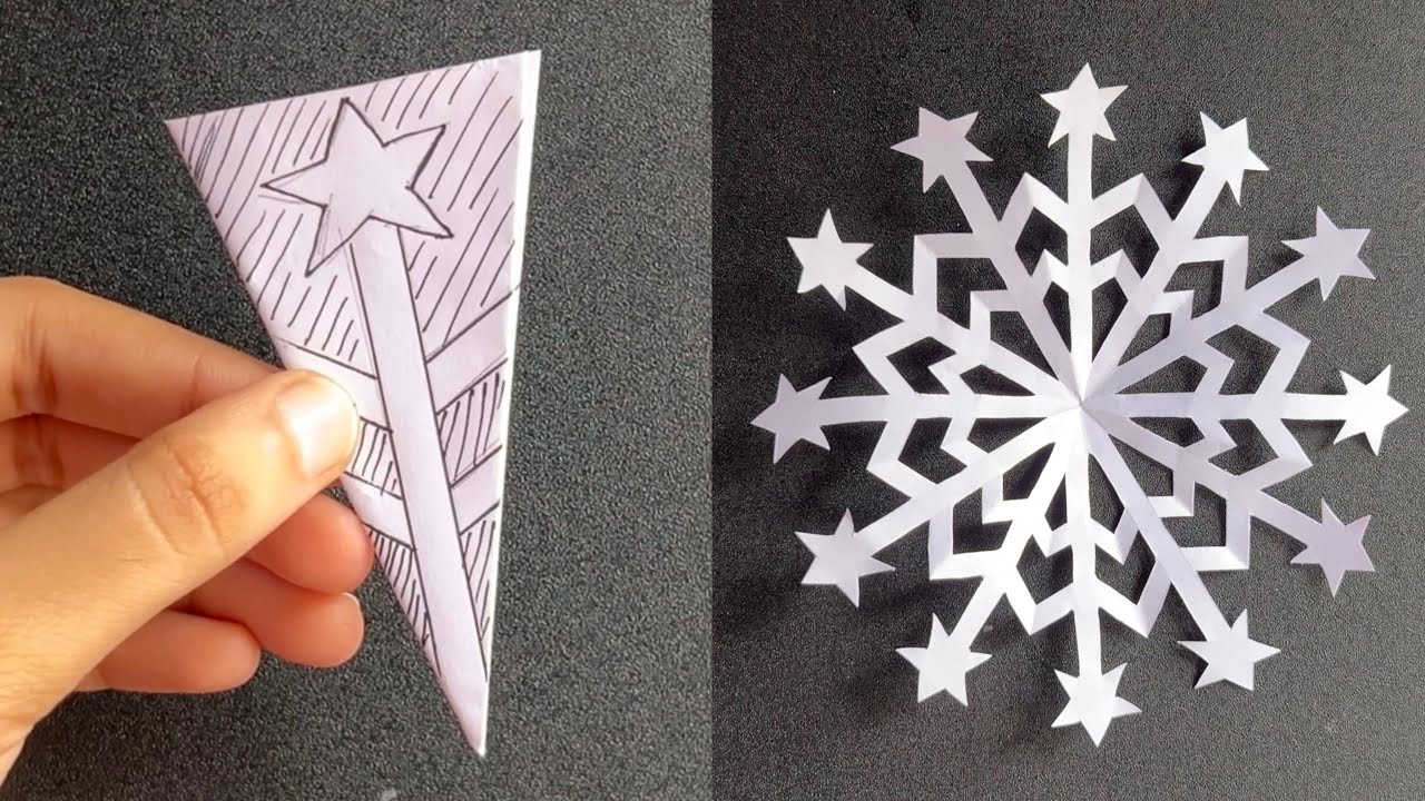 DIY Christmas decoration Ideas / Paper Snowflake / Easy 3D snowflake #christmas #diy #papercraft