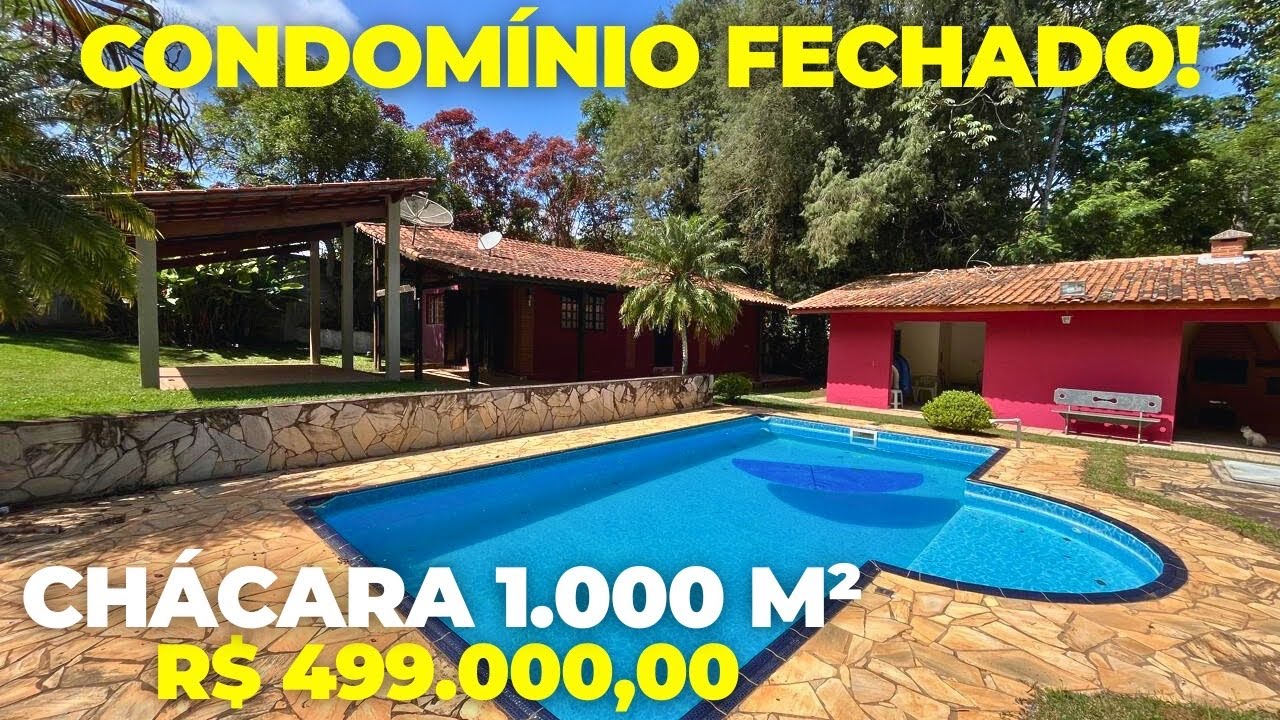 #204 LINDA CHÁCARA CONDOMÍNIO FECHADO EM IBIÚNA/SP VALOR: 499 mil reais OPORTUNIDADES!