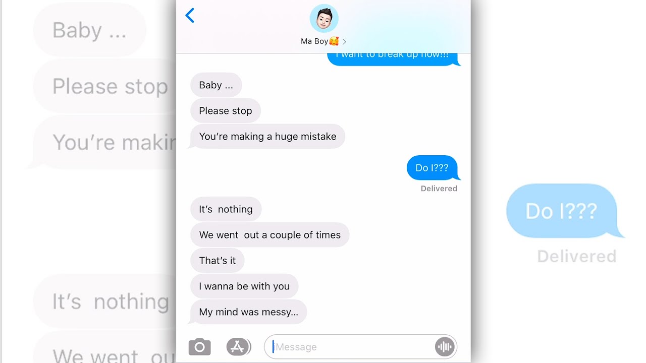 Epic Breakup Conversation — Girlfriend Saw her Boyfriend with Other Girl