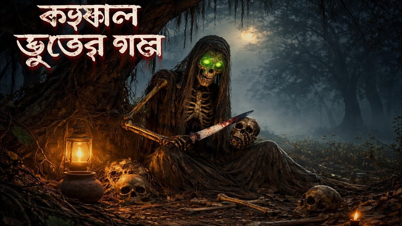 কঙ্কাল ভূতের গল্প  Bhuter cartoon | Vuter cartoon | Bengali horror stories | Bhuter golp