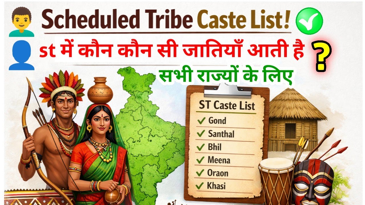 St caste list in india | scheduled tribe total caste list