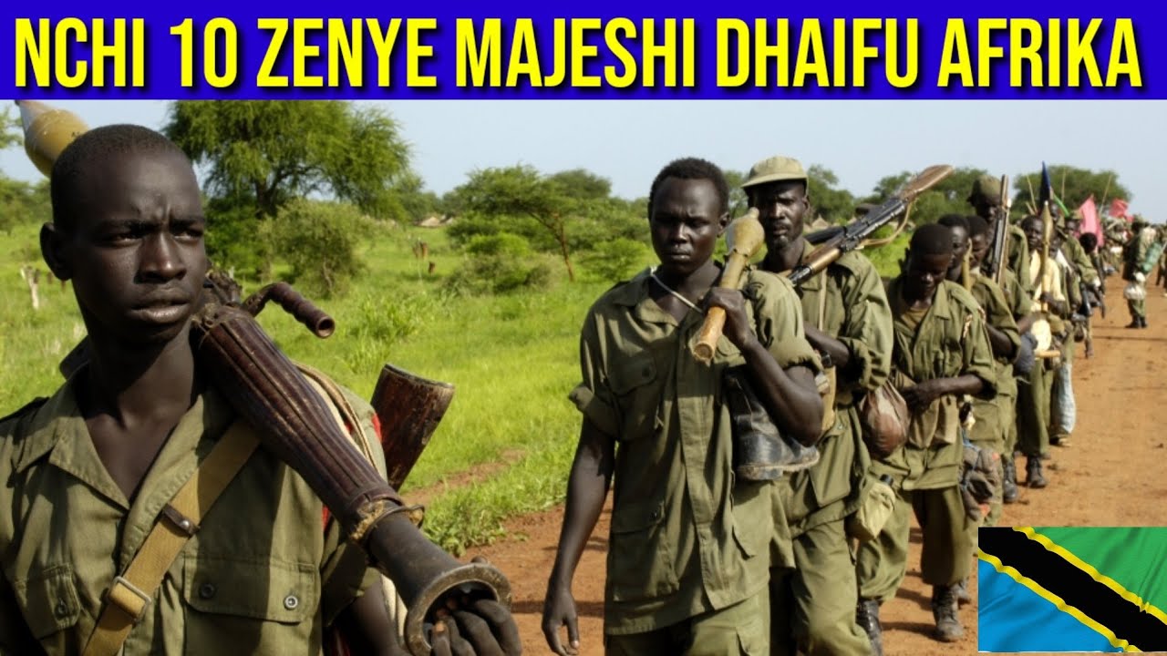 TAZAMA ORODHA YA NCHI 10 ZENYE MAJESHI DHAIFU ZAIDI BARANI AFRIKA NAMBA 1 ITAKUSHANGAZA