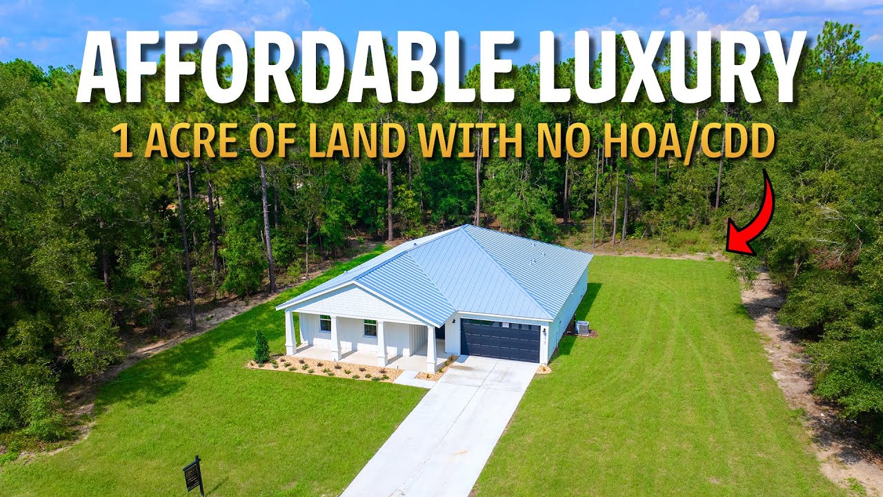We Toured A BRAND NEW Florida Home With 1 ACRE OF LAND - NO HOA/CDD!