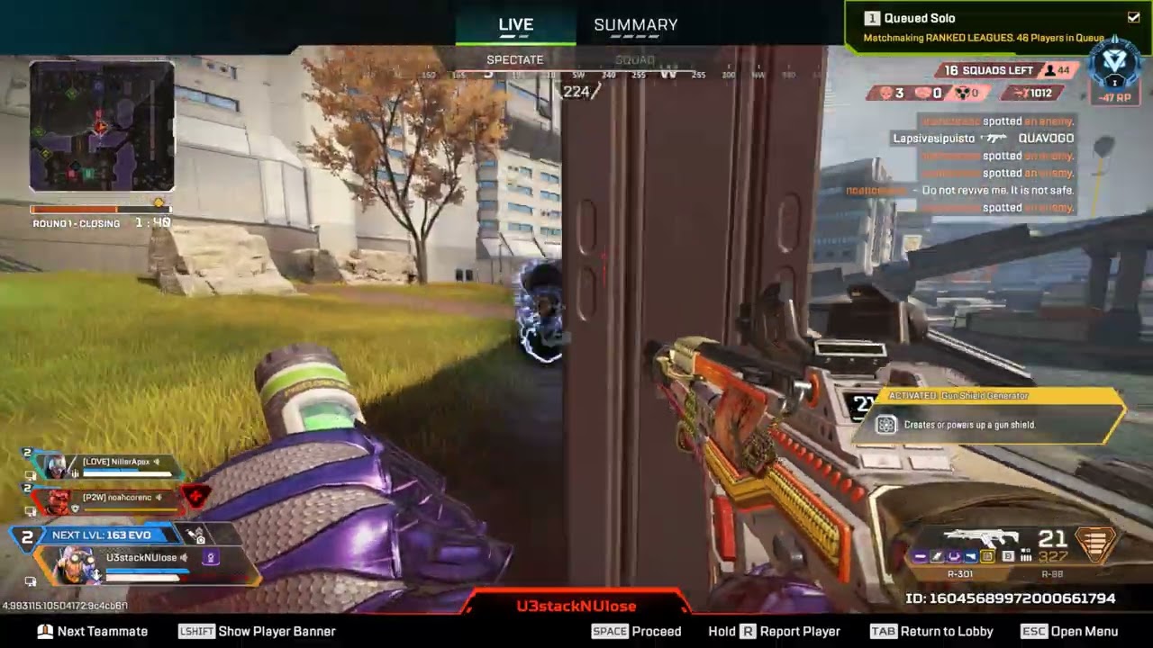 Apex Legends cheaters: U3stackNUlose