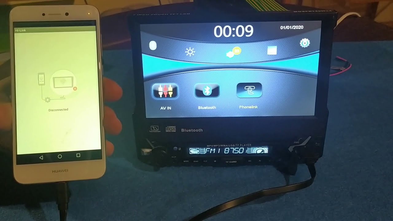 Miror Link con radio 1 din