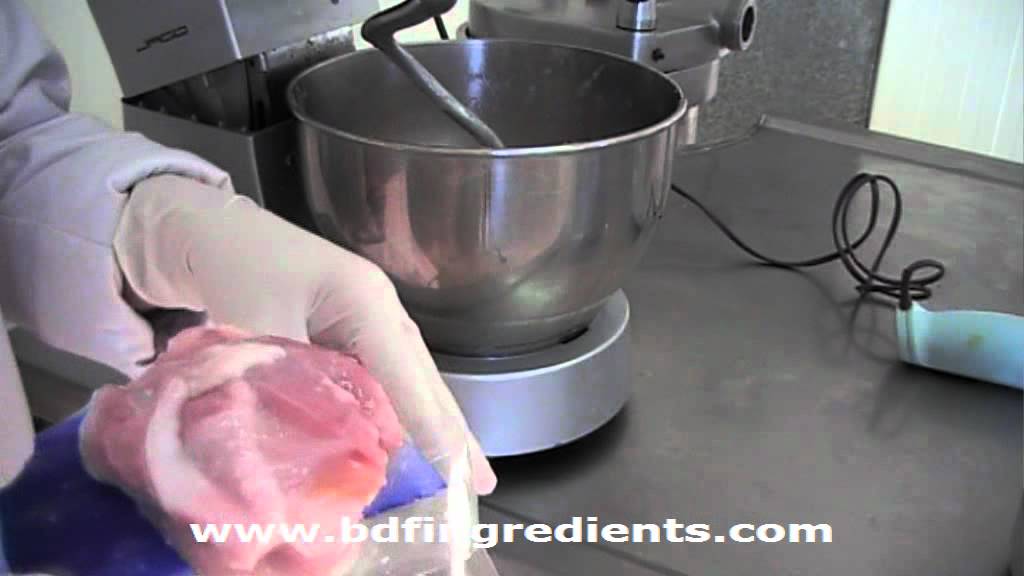 Structured chicken with Alginates - BINDER 1.0