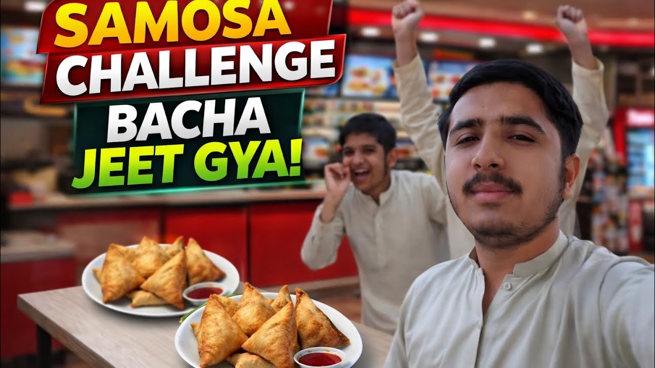 Main Haar Gaya 😭 Samosa Challenge With Brother | Fun Vlog