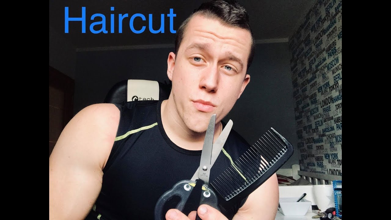 ASMR Haircut with gum chewing | ASMR Male Whispering