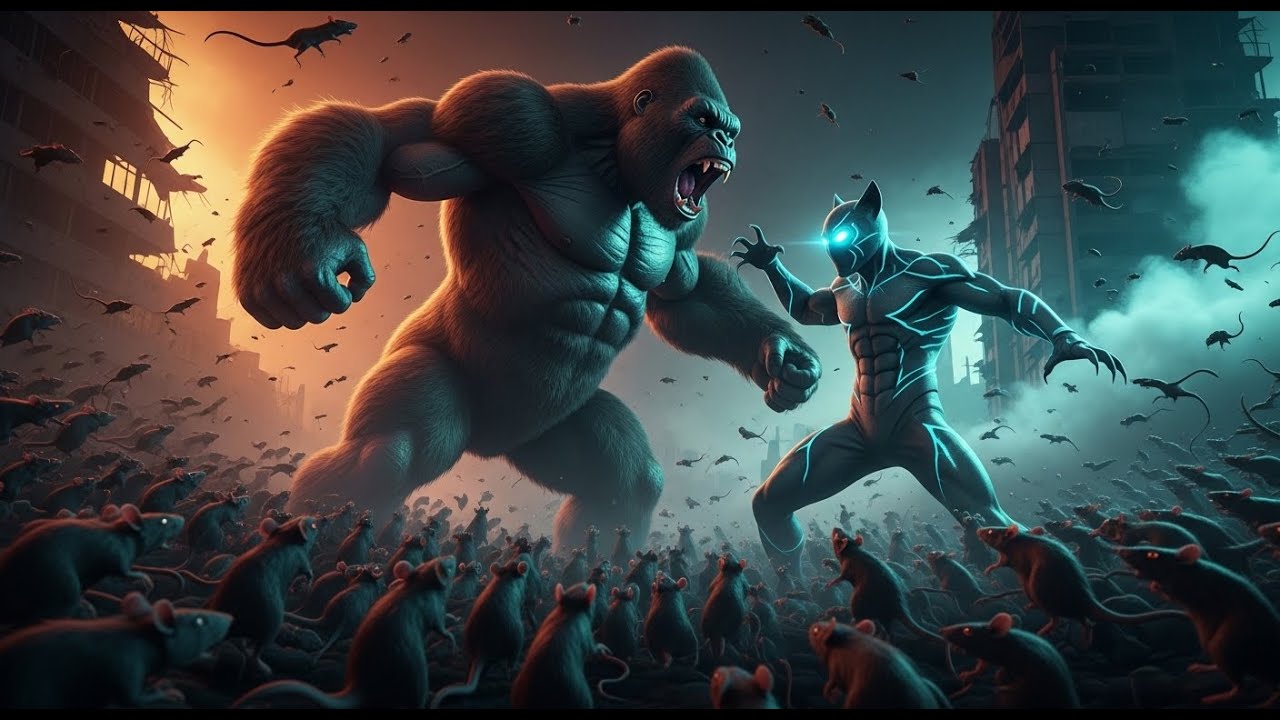 King Kong vs Beast | Giant Beast King - Part 3: Cat Man Phantom and the Rat Horde Battle