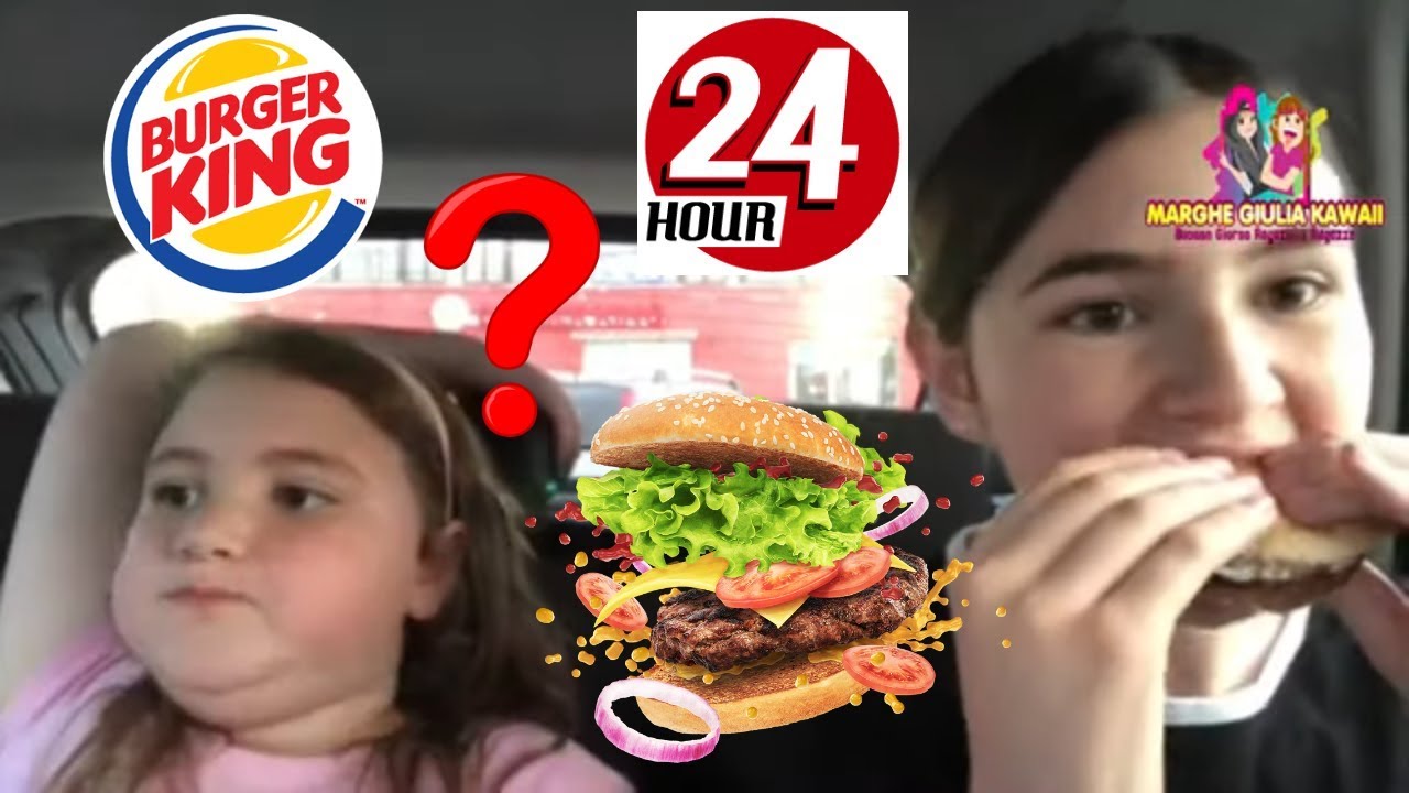 LA PERSONA DAVANTI A ME DECIDE COSA MANGIAMO PER 24 ORE BURGER KING - PARTE 2 | MARGHE GIULIA KAWAII