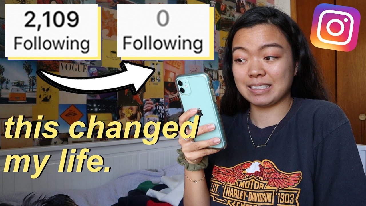 why i unfollowed everyone on instagram & why you should too.