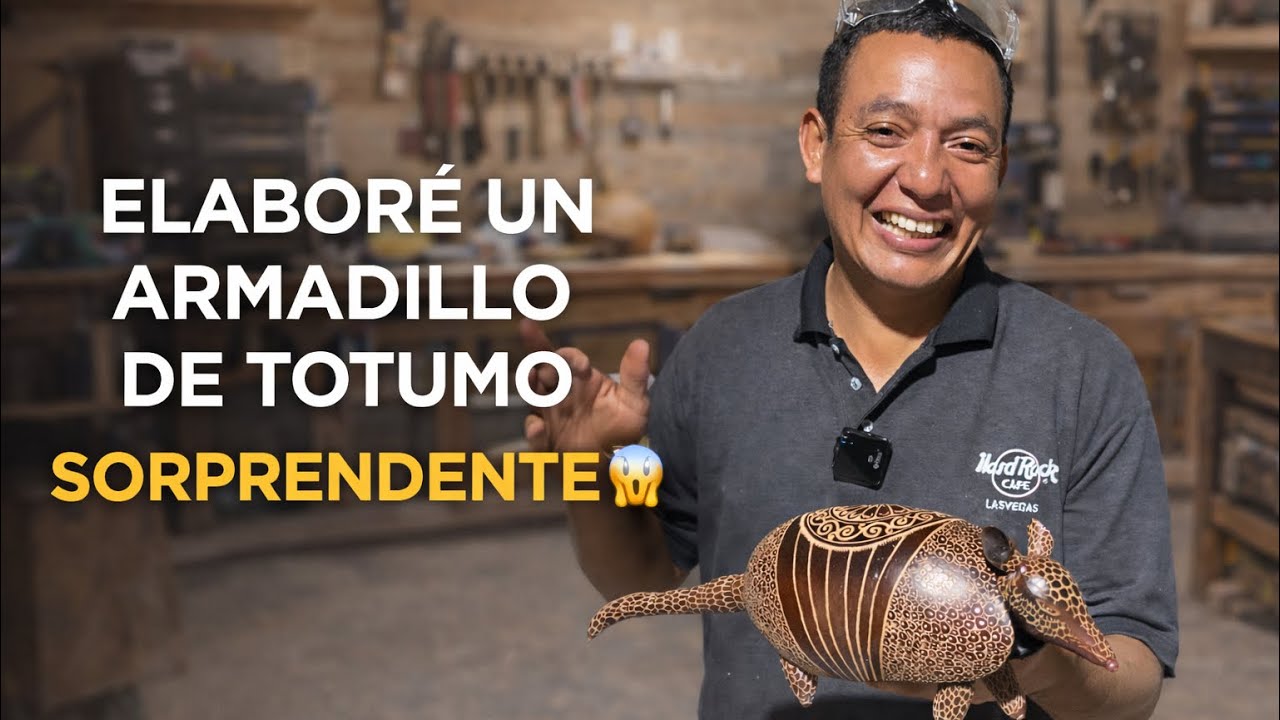 Como elaborar un armadillo con recursos naturales (TOTUMO) 😱
