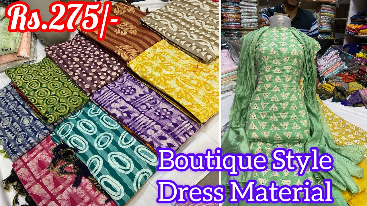 Bangalore Chickpet wholesale & retail | WhatsApp shopping & courier #dressmaterials #dressmaterial