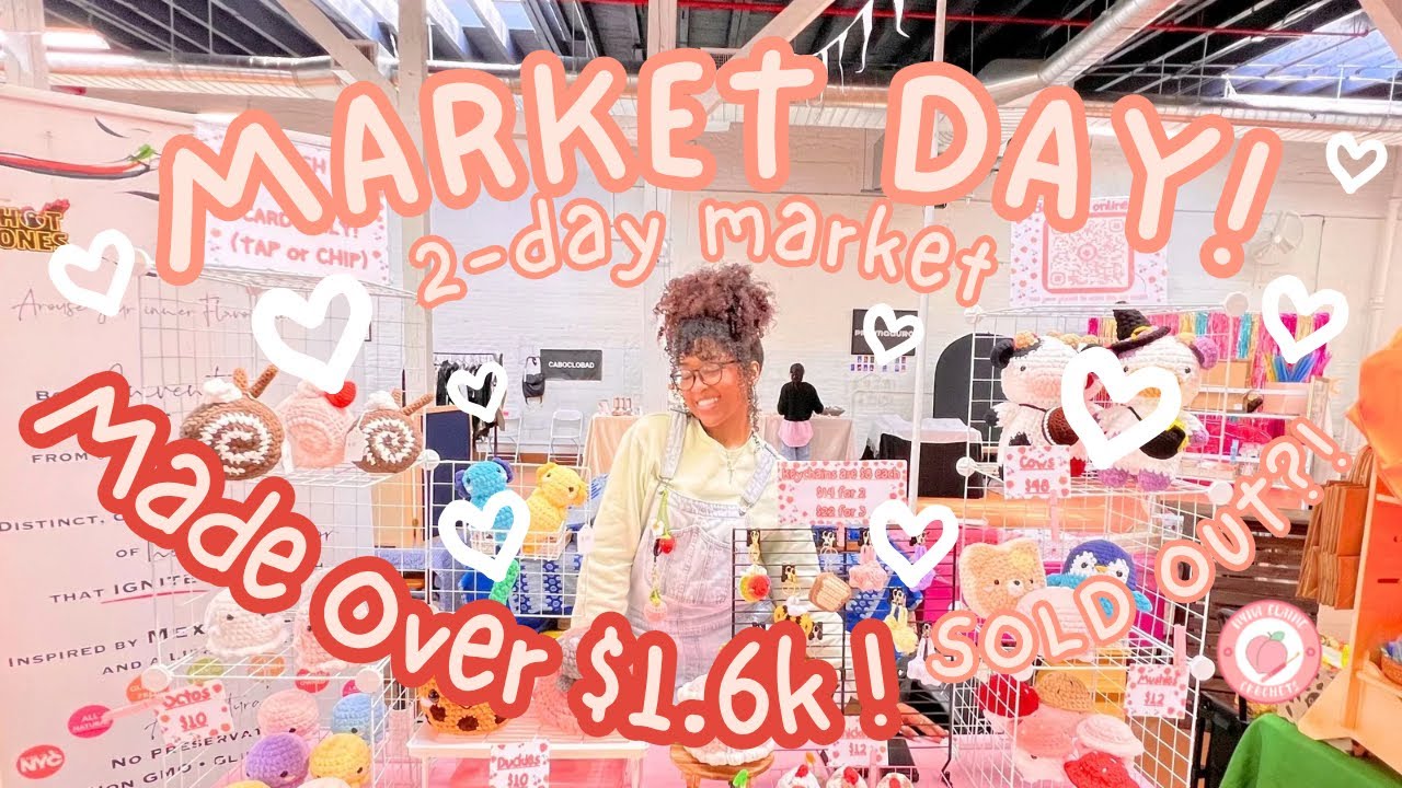 💸 ☀️ 2- DAY MARKET VLOG | Made over $1.6k? | Market tips! ☀️ 💸
