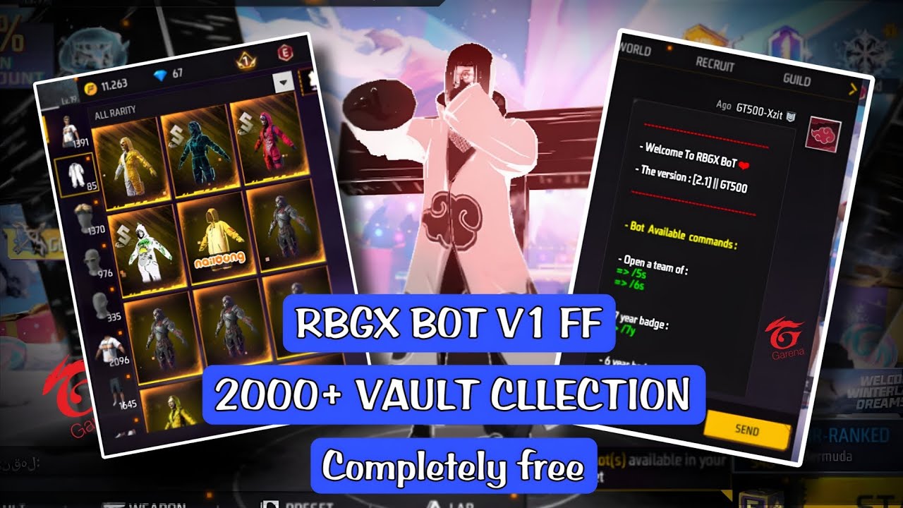 Rbgx BoT Free fire 🛑🚀/+2000 Vault Cllection Free for everyone😍🔥/Download link in the first comment ✨