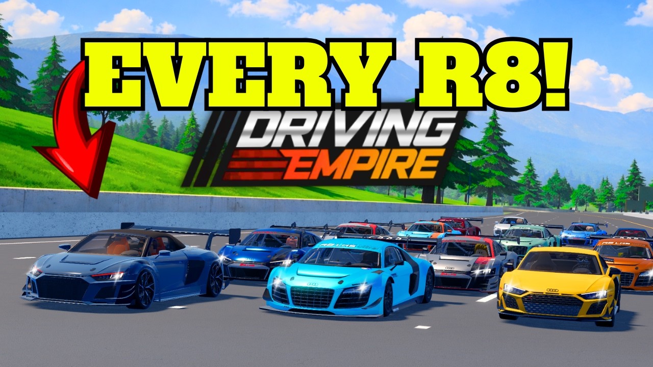 Я участвовал в гонках на ВСЕХ Audi R8 в Driving Empire!