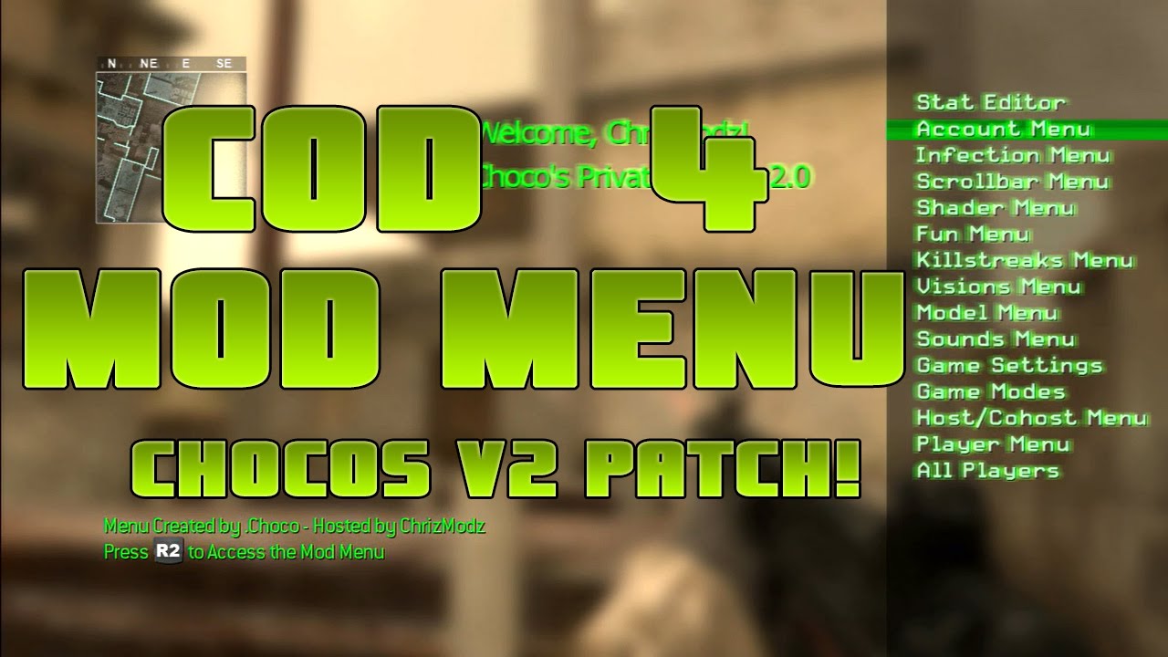 ★Choco's V2 + DL Link - COD 4 Mod Menu★