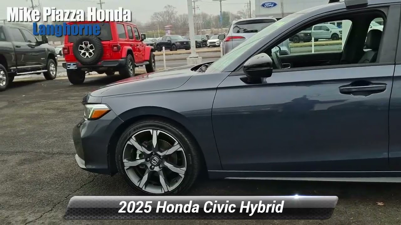 Certified 2025 Honda Civic Hybrid Sport Touring, Langhorne, PA B260693A