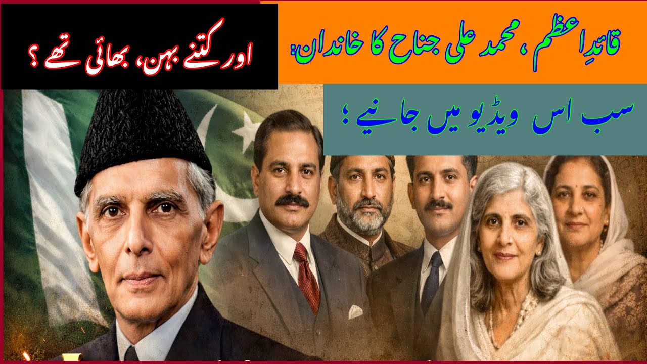 	•	Quaid-e-Azam’s Family Background | Brothers, Sisters & Real History