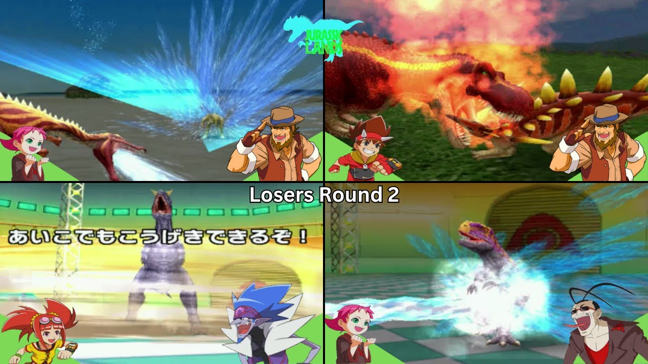 Dinosaur King Arcade (恐竜キング): Jurassic Lands - Losers Round 2