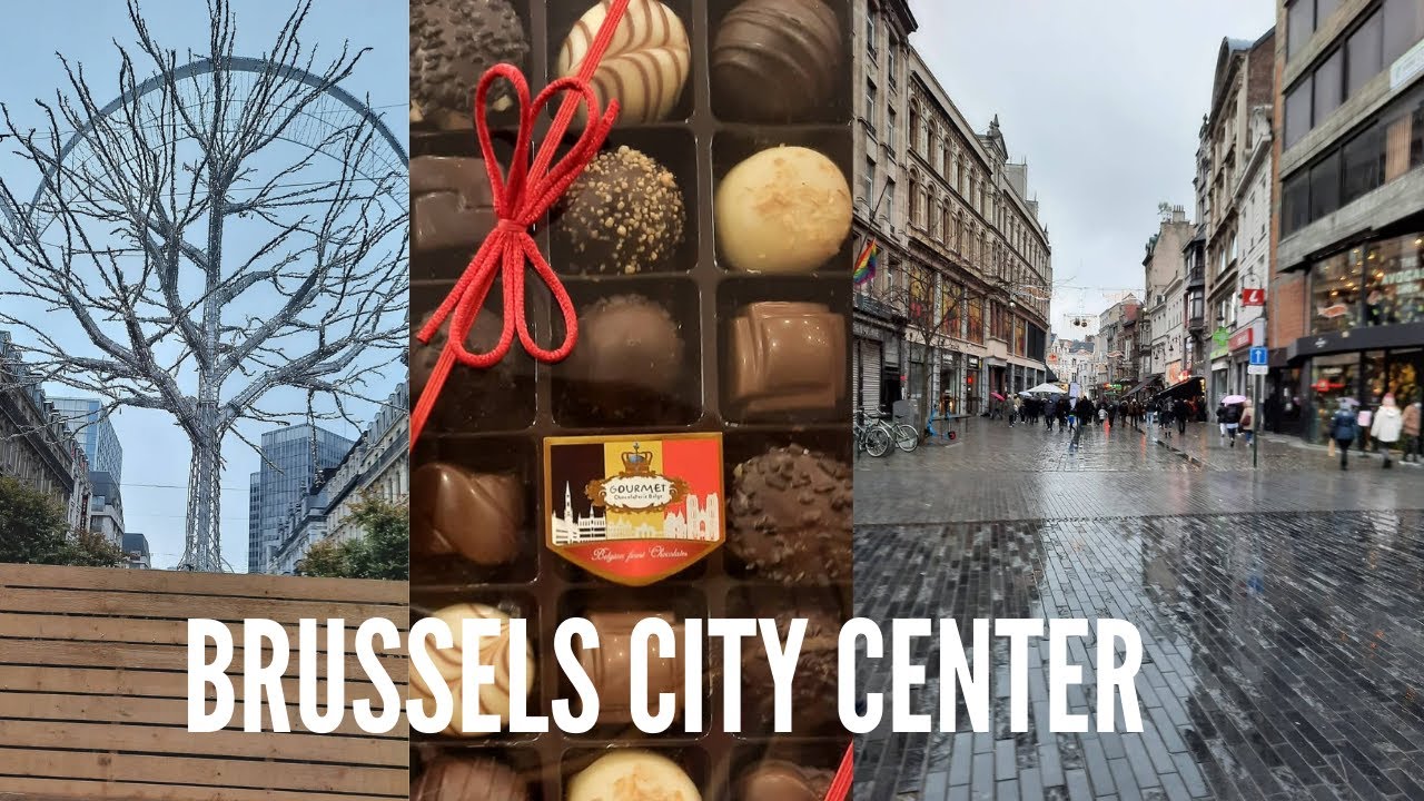 Brussels: City center, chocolate shop, waffles and souvenirs in the capital of Belgium