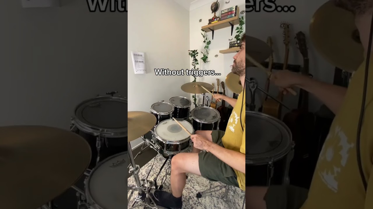 Death metal without drum triggers #drums #drummers #deathmetal