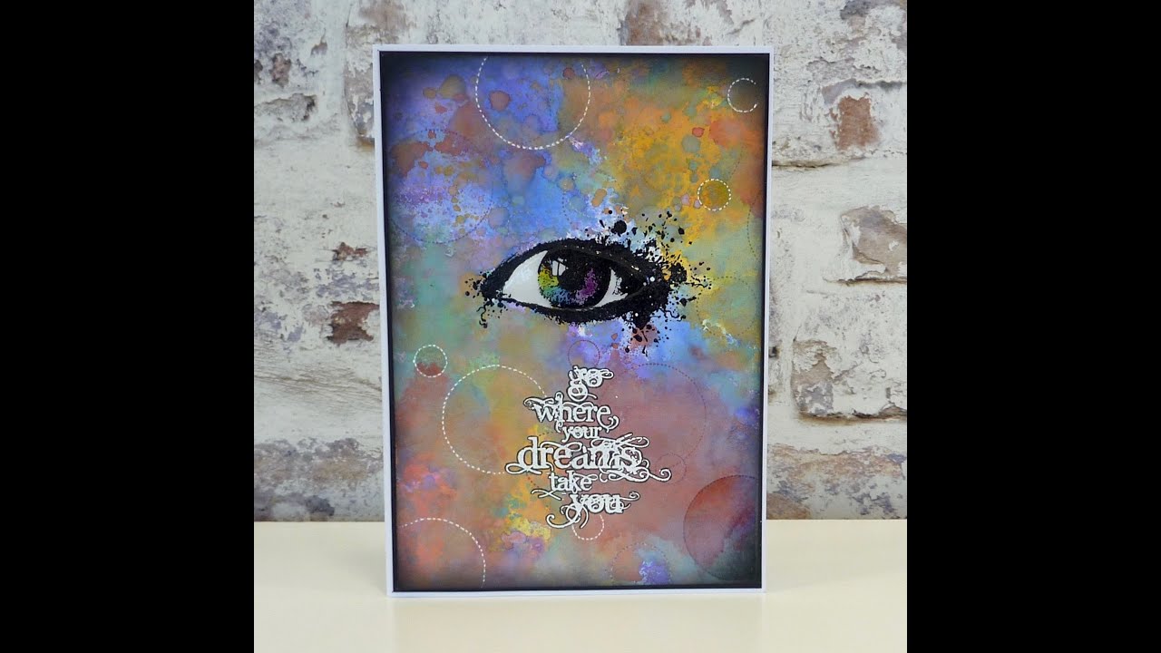 Where Dreams Take You - Eye Stamp - Handmade Card