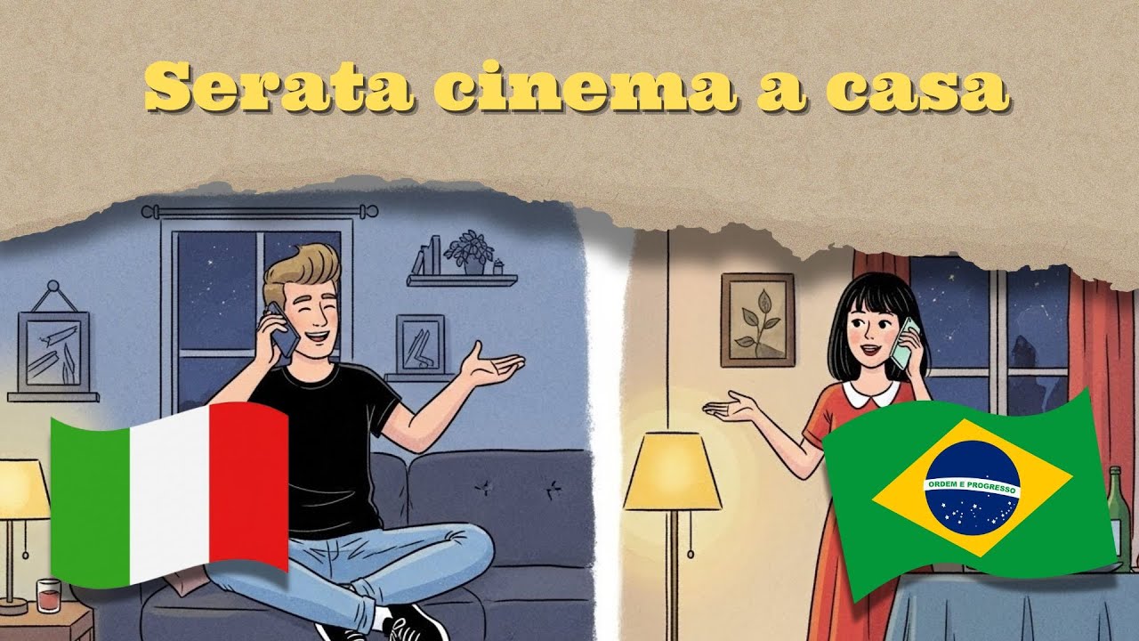 Shadowing Italiano A1 | Italiano Fácil com História – Uma Noite de Cinema Em Casa