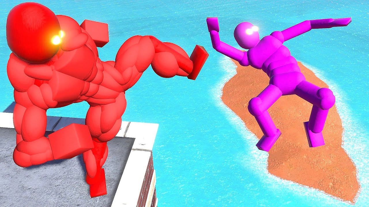 Ultra Strong NPC Fights the Smart AI (with Active Ragdoll Physics)