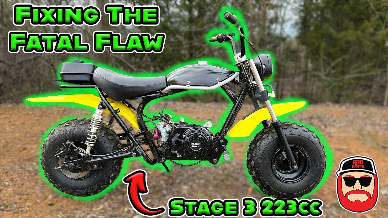 Stage 3 223cc Destroying Trail Master MB200 Frame ~ Bushing Fix