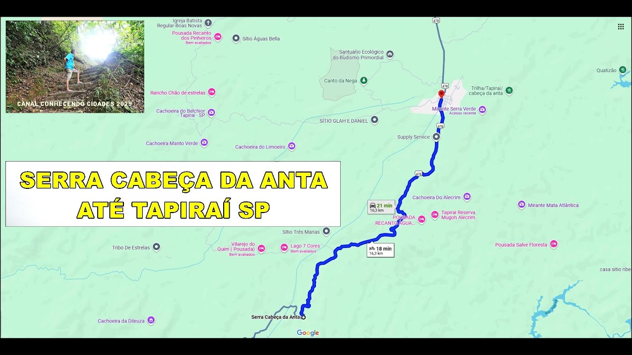 Serra Cabeça da Anta até Tapiraí SP
