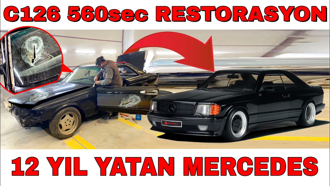 Mercedes C126 560 sec Restorasyon | Yıllardır Yatan Mercedes !