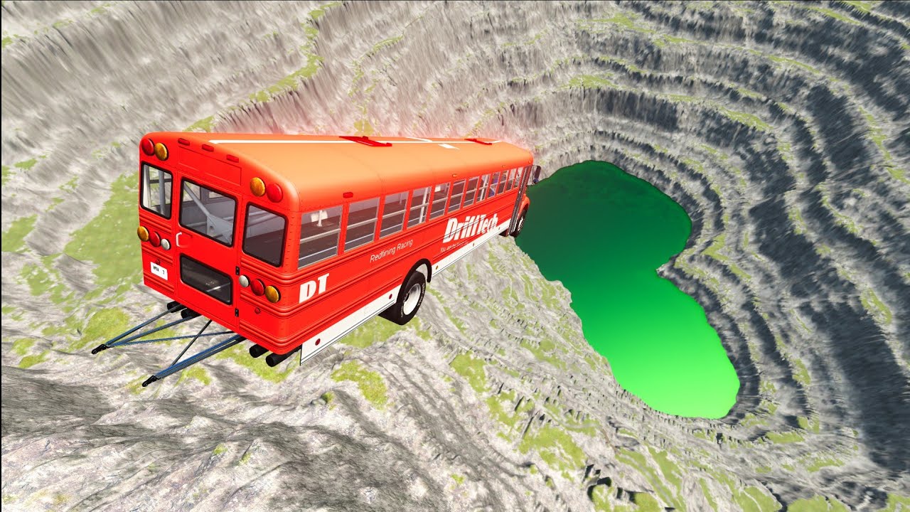 BeamNG.Drive - Leap Of Death Car Jumps and Falls Crashes #2