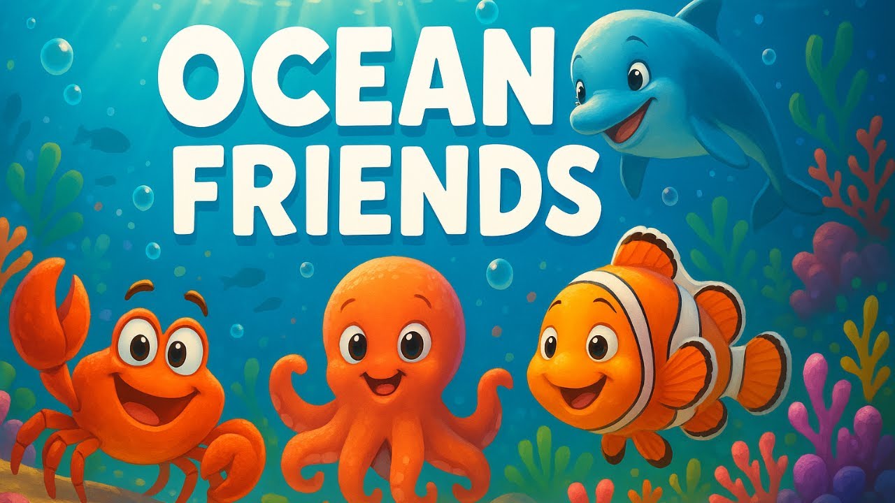 Ocean Friends: Learn About Ocean Animals - Kids Song