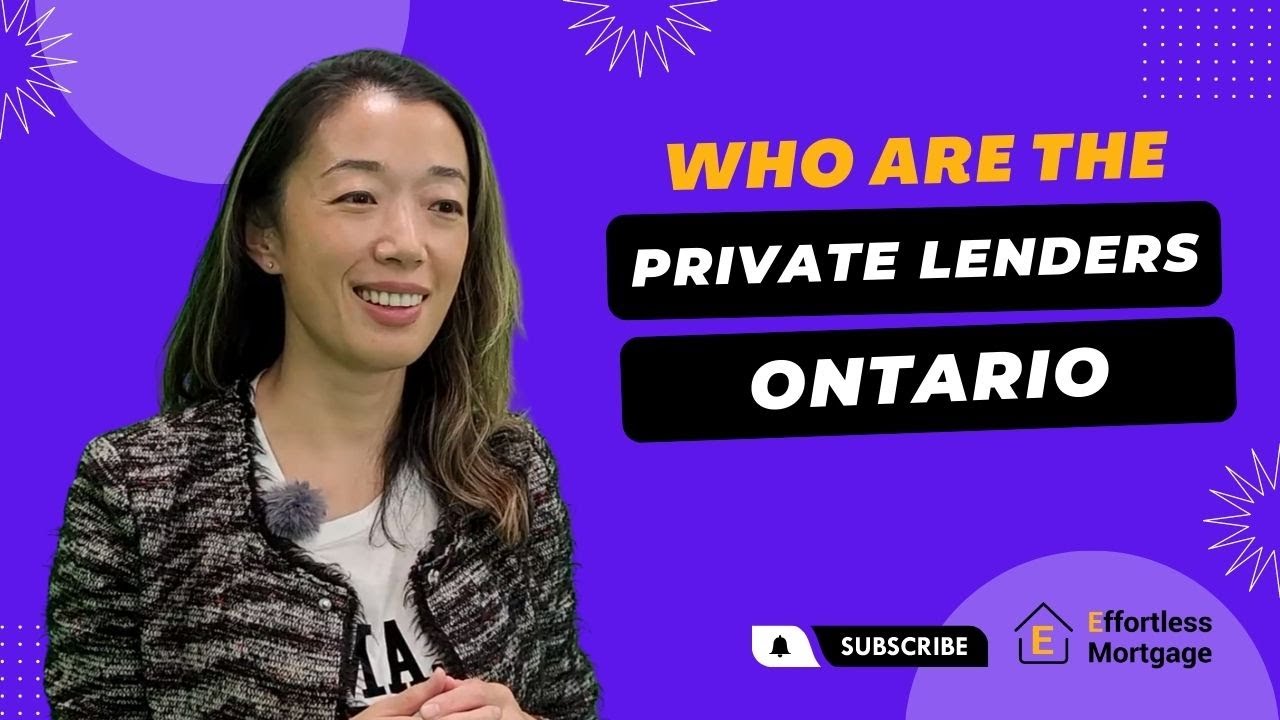 Who are Private Mortgage Lenders in Ontario