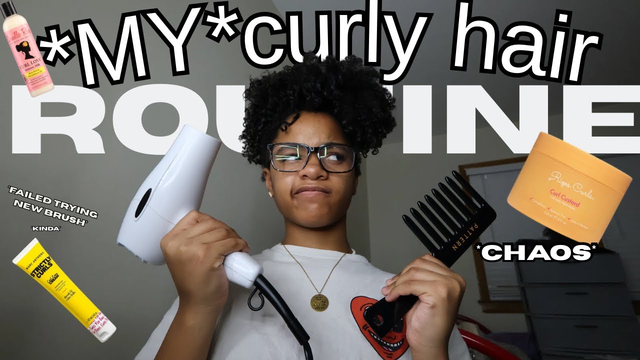  *MY* curly hair (routine)✨*crazy* *easy!*